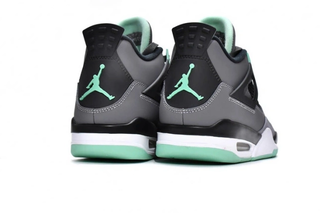 1st Kicks Shoes Glow Air 4 Retro Jordan Green 308497-033 0723